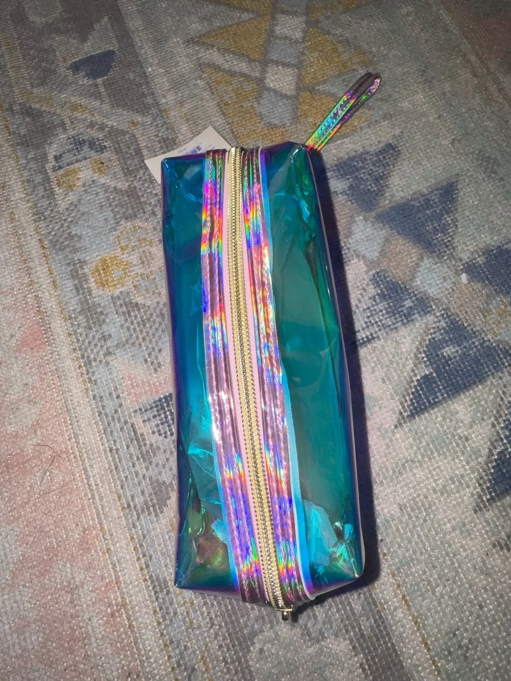 Spritz Iridescent Holographic Rainbow Cosmetic Pouch